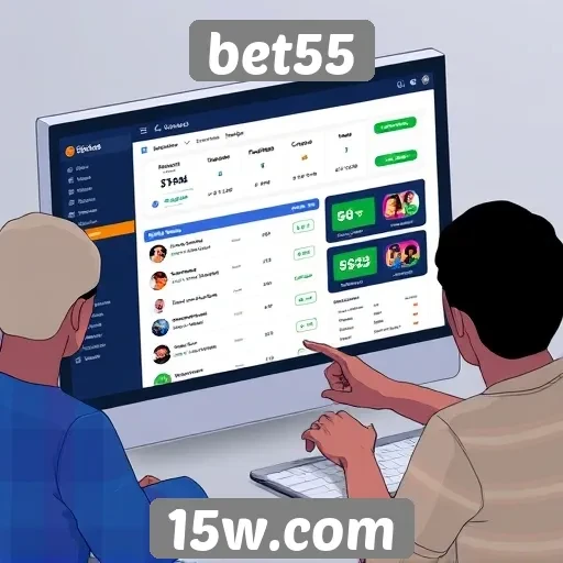 Interface do usuário no site bet55: uma revisão